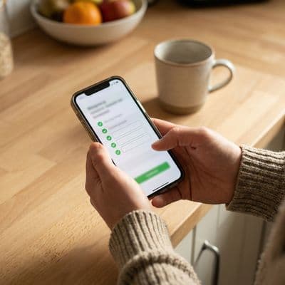 Formular auf dem Smartphone ausfüllen